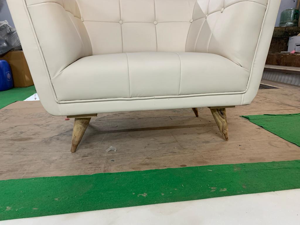Solid Armchair Lounge Chair -