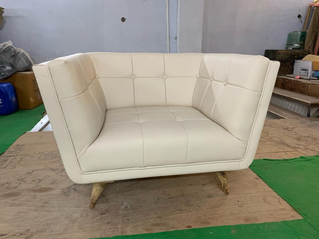 Solid Armchair Lounge Chair -
