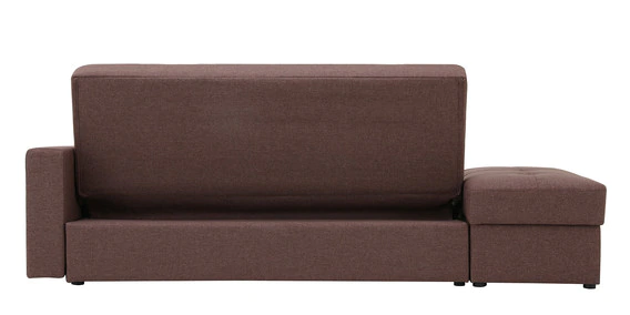 Solid Wooden Frame Fabric Storage Sofa Cum Bed -