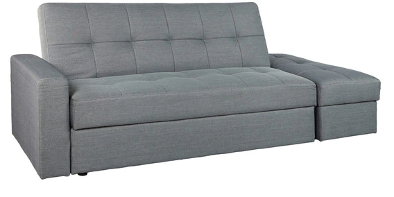 Solid Wooden Frame Fabric Storage Sofa Cum Bed -