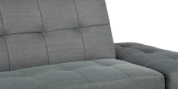 Solid Wooden Frame Fabric Storage Sofa Cum Bed -