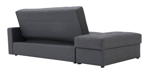 Solid Wooden Frame Fabric Storage Sofa Cum Bed -