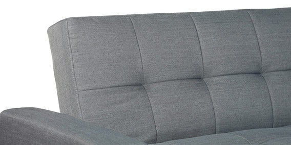 Solid Wooden Frame Fabric Storage Sofa Cum Bed -
