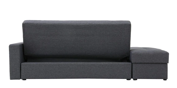 Solid Wooden Frame Fabric Storage Sofa Cum Bed -