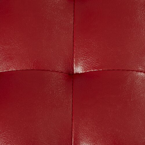 Solid Wooden Frame Leatherette Ottoman -