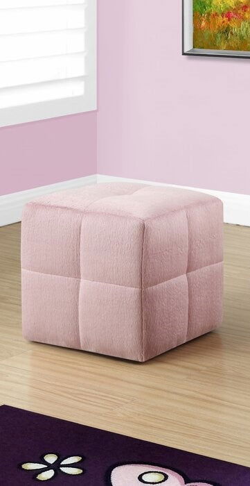 Solid Wooden Frame Leatherette Ottoman -