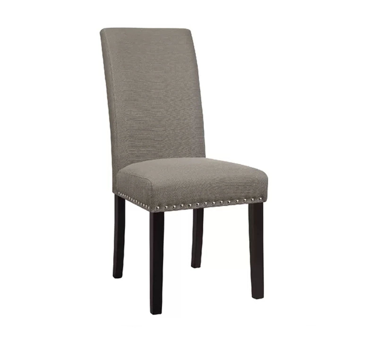 Solid Wooden Frame Legs Base Fabric Dining Chair -