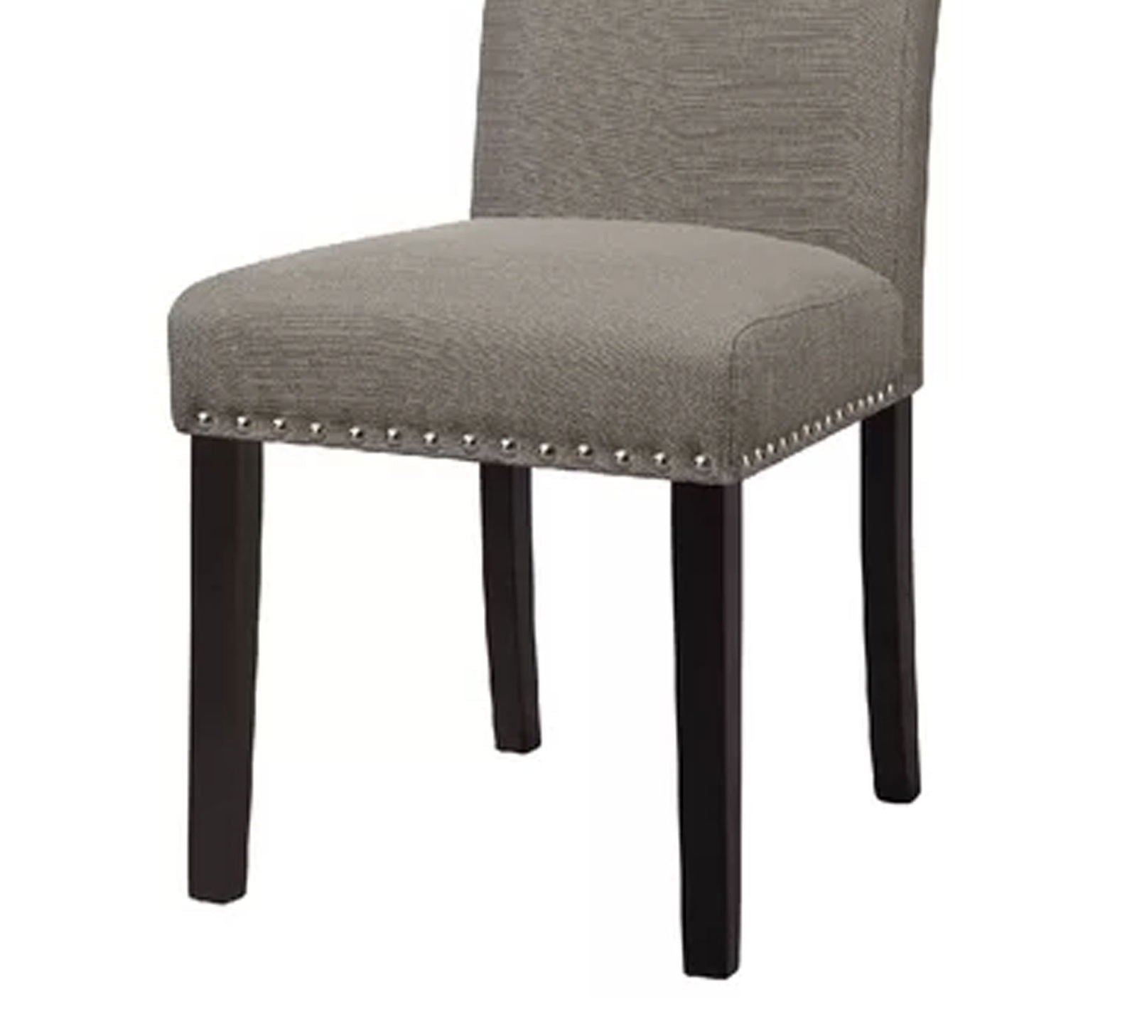 Solid Wooden Frame Legs Base Fabric Dining Chair -