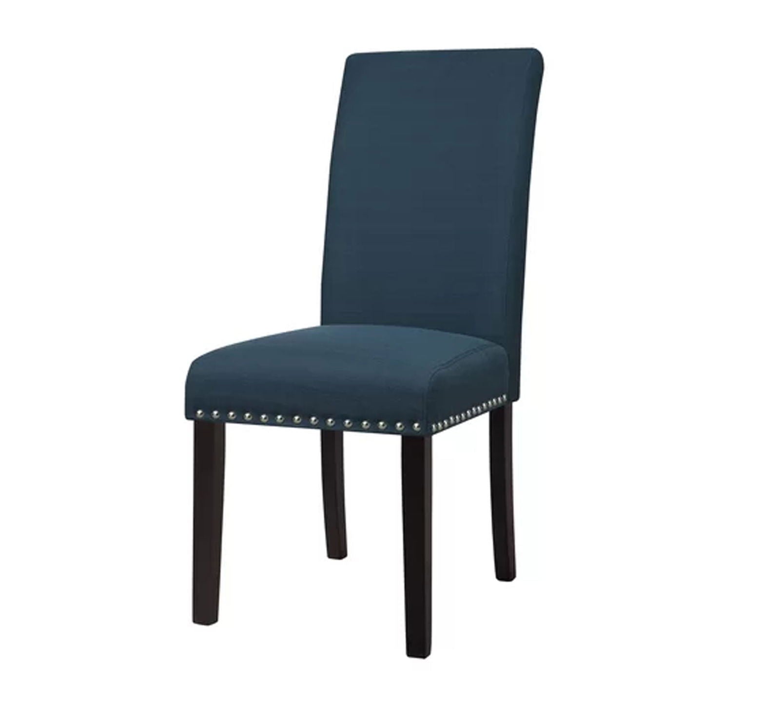 Solid Wooden Frame Legs Base Fabric Dining Chair -