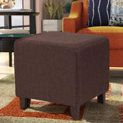 Solid Wooden Frame Legs Base Fabric Ottoman -