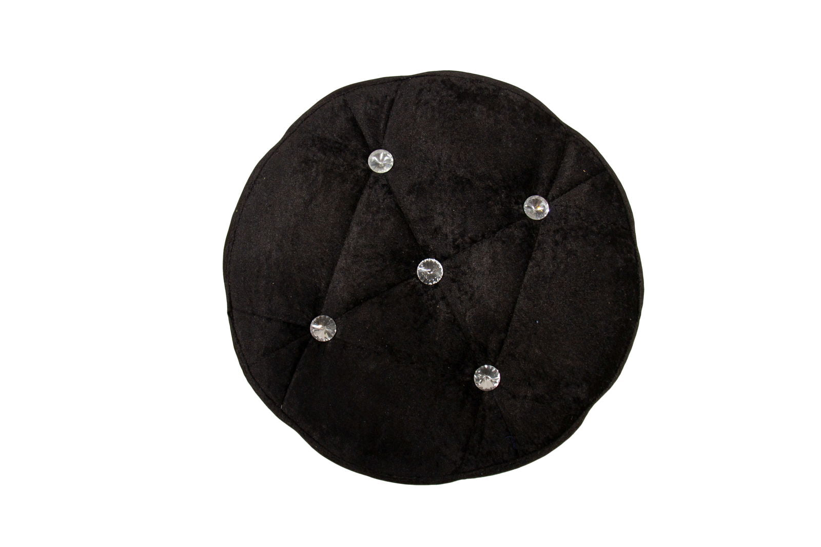 Solid Wooden Frame Legs Base Fabric Ottoman Footstool -