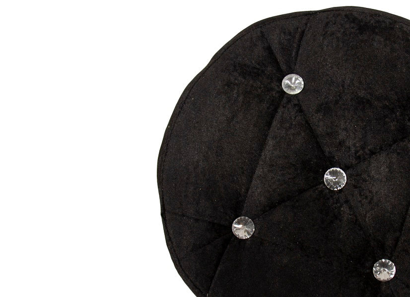 Solid Wooden Frame Legs Base Fabric Ottoman Footstool -