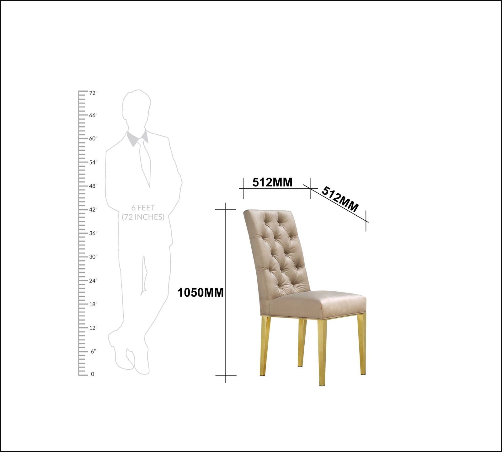 Solid Wooden Frame Legs Base Fabric Velvet Armless Dining Chair -
