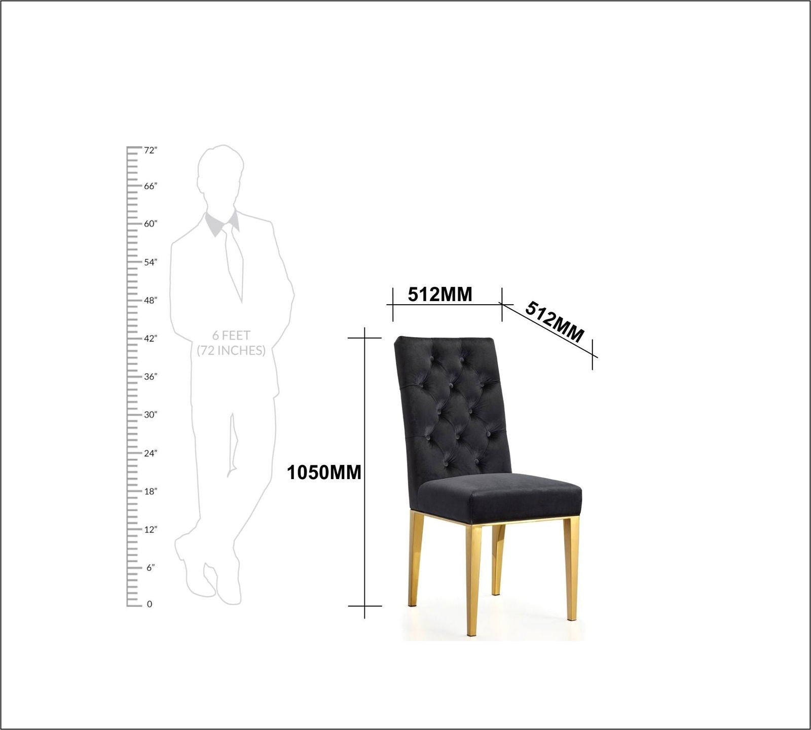 Solid Wooden Frame Legs Base Fabric Velvet Armless Dining Chair -