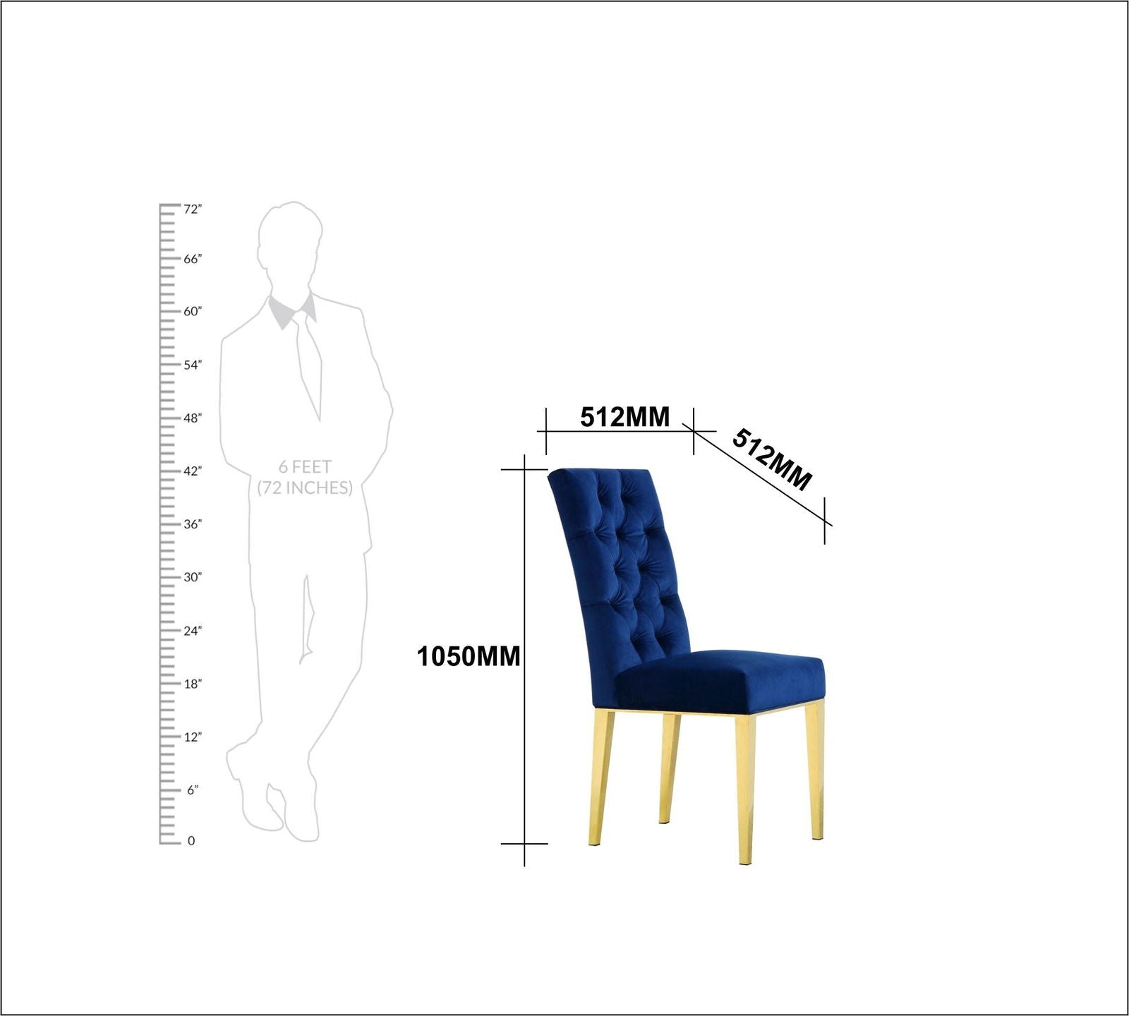 Solid Wooden Frame Legs Base Fabric Velvet Armless Dining Chair -