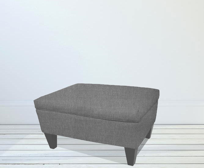 স্টোরেজ সহ সলিড কাঠের ফ্রেম অটোমান