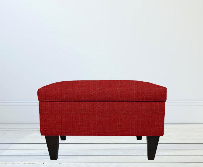 স্টোরেজ সহ সলিড কাঠের ফ্রেম অটোমান