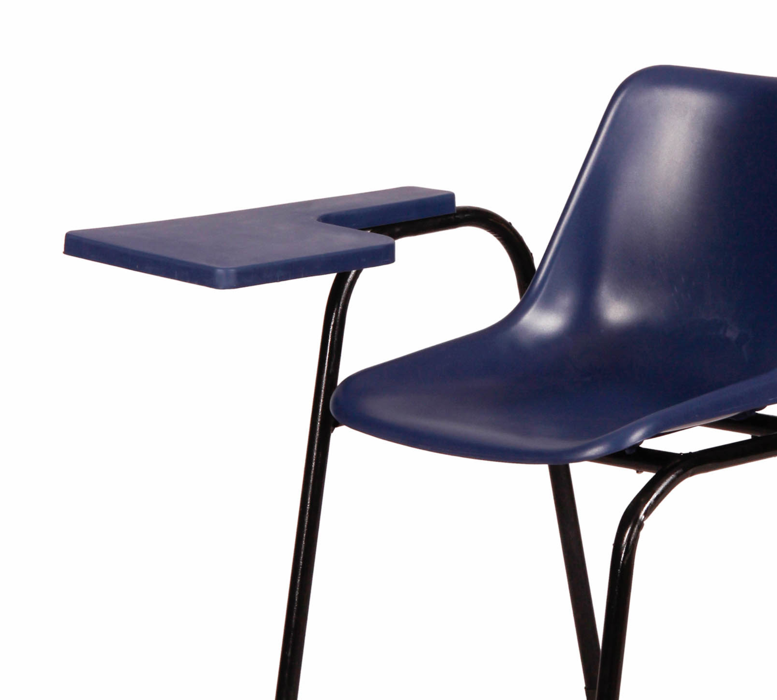 Study Chair With Writing Pad in The Metal Frame Legs Base -