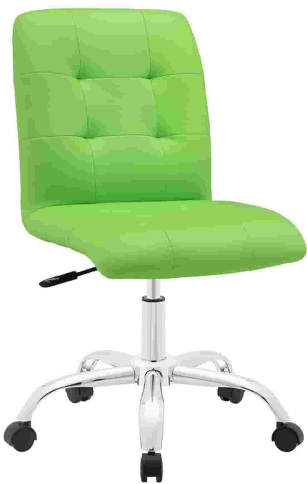 Swivel Bar Chair Metal Chrome Base Height Adjustable in Leatherette -