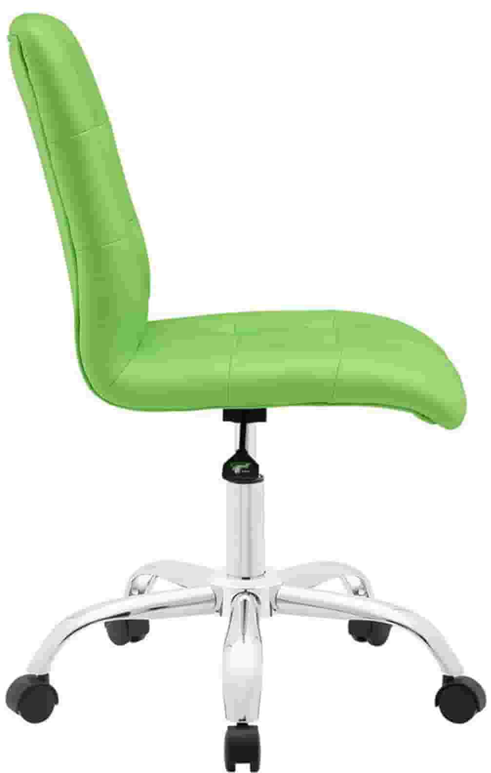 Swivel Bar Chair Metal Chrome Base Height Adjustable in Leatherette -
