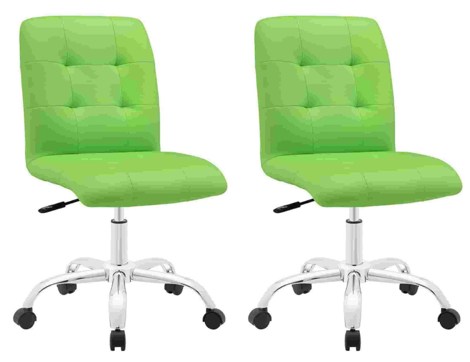 Swivel Bar Chair Metal Chrome Base Height Adjustable in Leatherette -