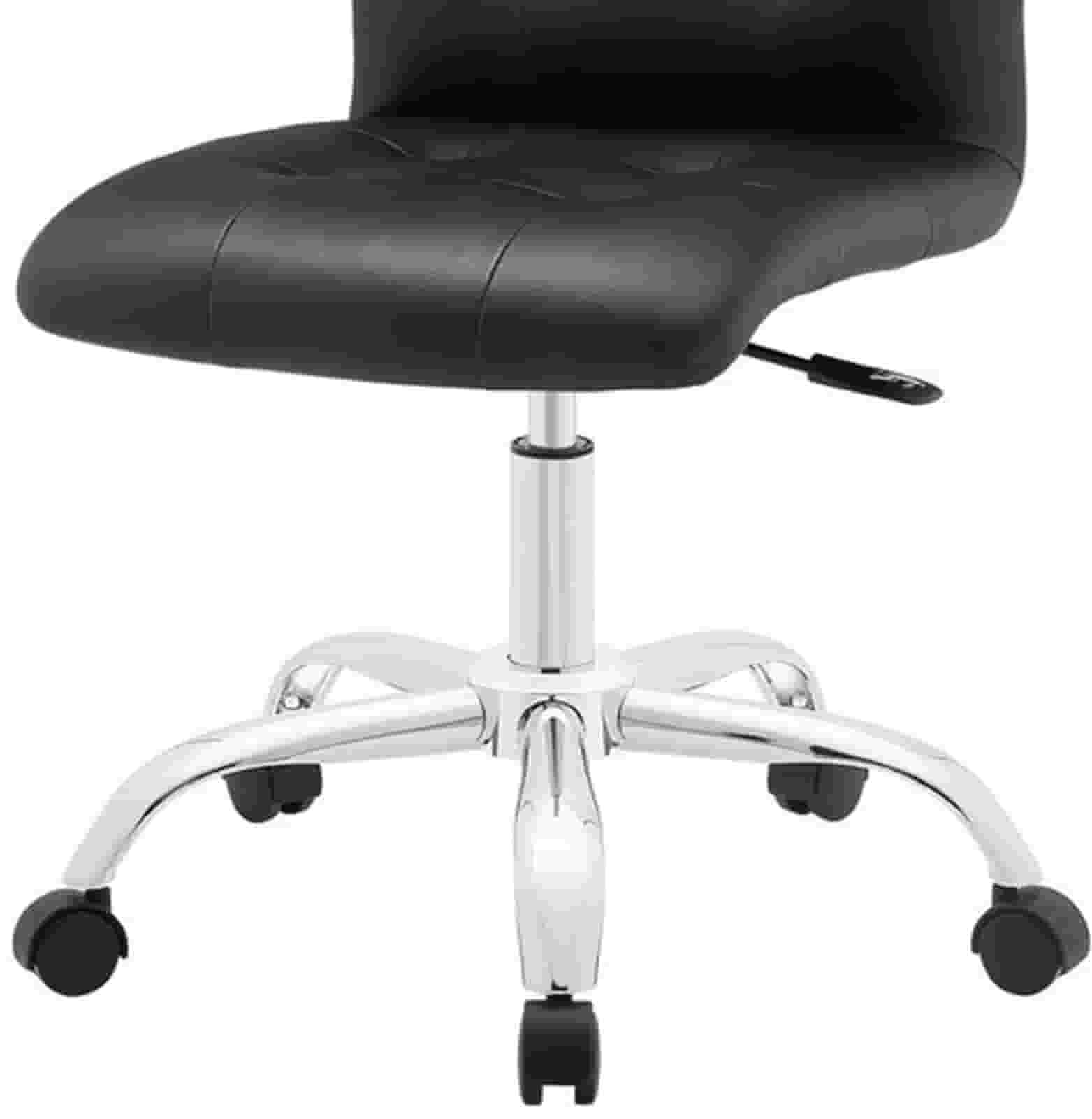 Swivel Bar Stools Metal Chrome Base Height Adjustable in Leatherette -