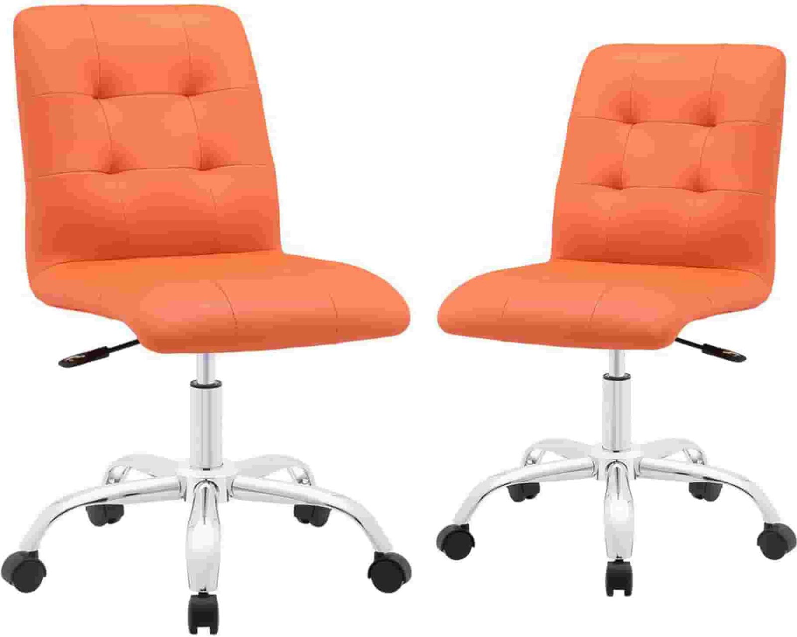 Swivel Bar Stools Metal Chrome Base Height Adjustable in Leatherette -