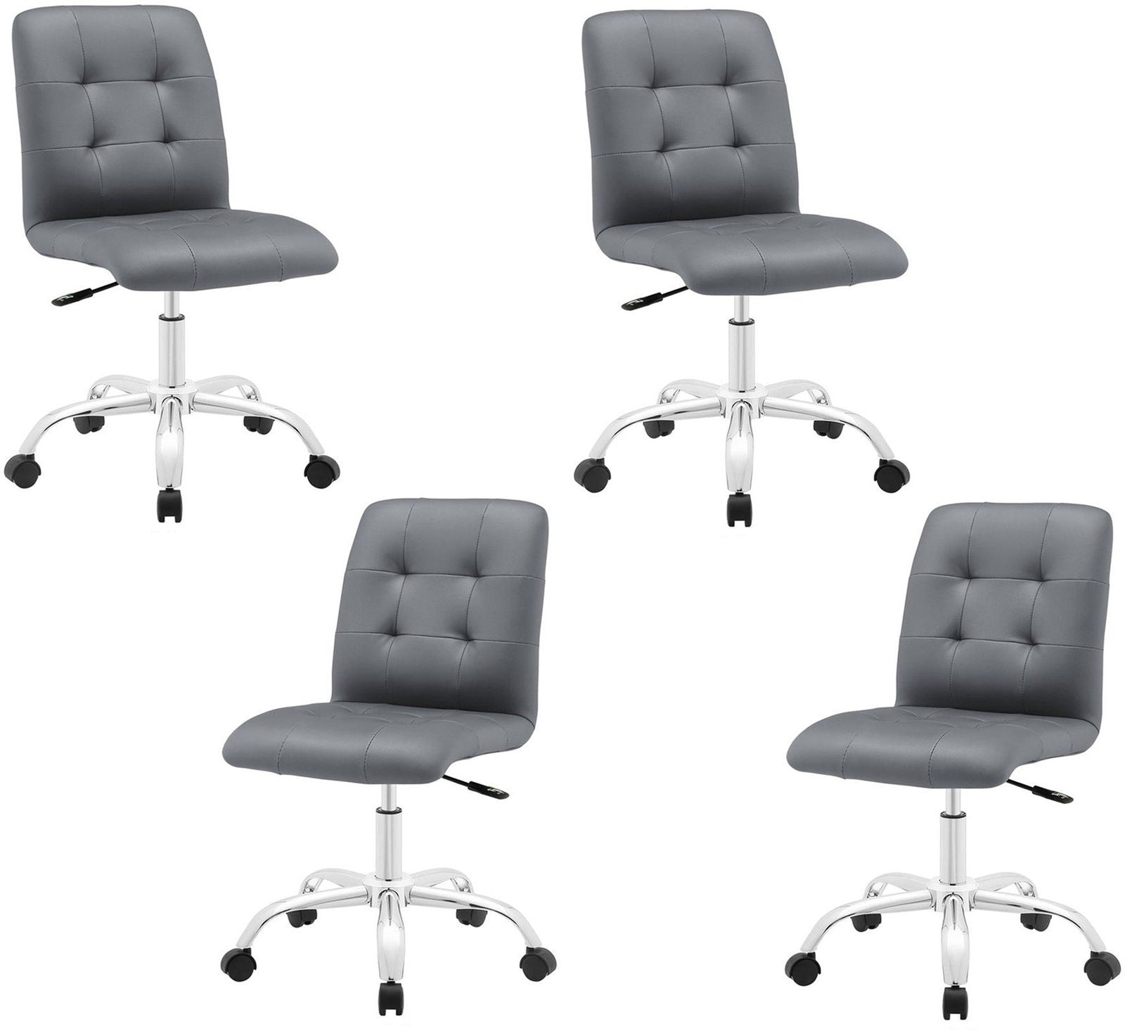 Swivel Bar Stools With Metal Chrome Base Height Adjustable Leatherette -