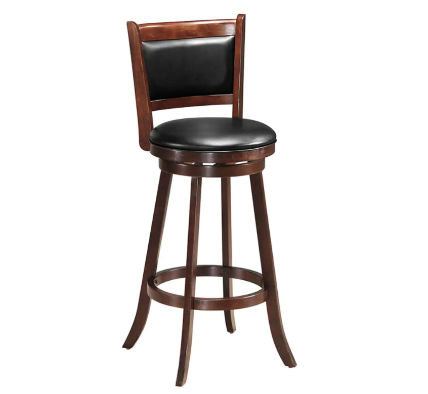 Swivel Dining Chair with Wooden Frame Base -