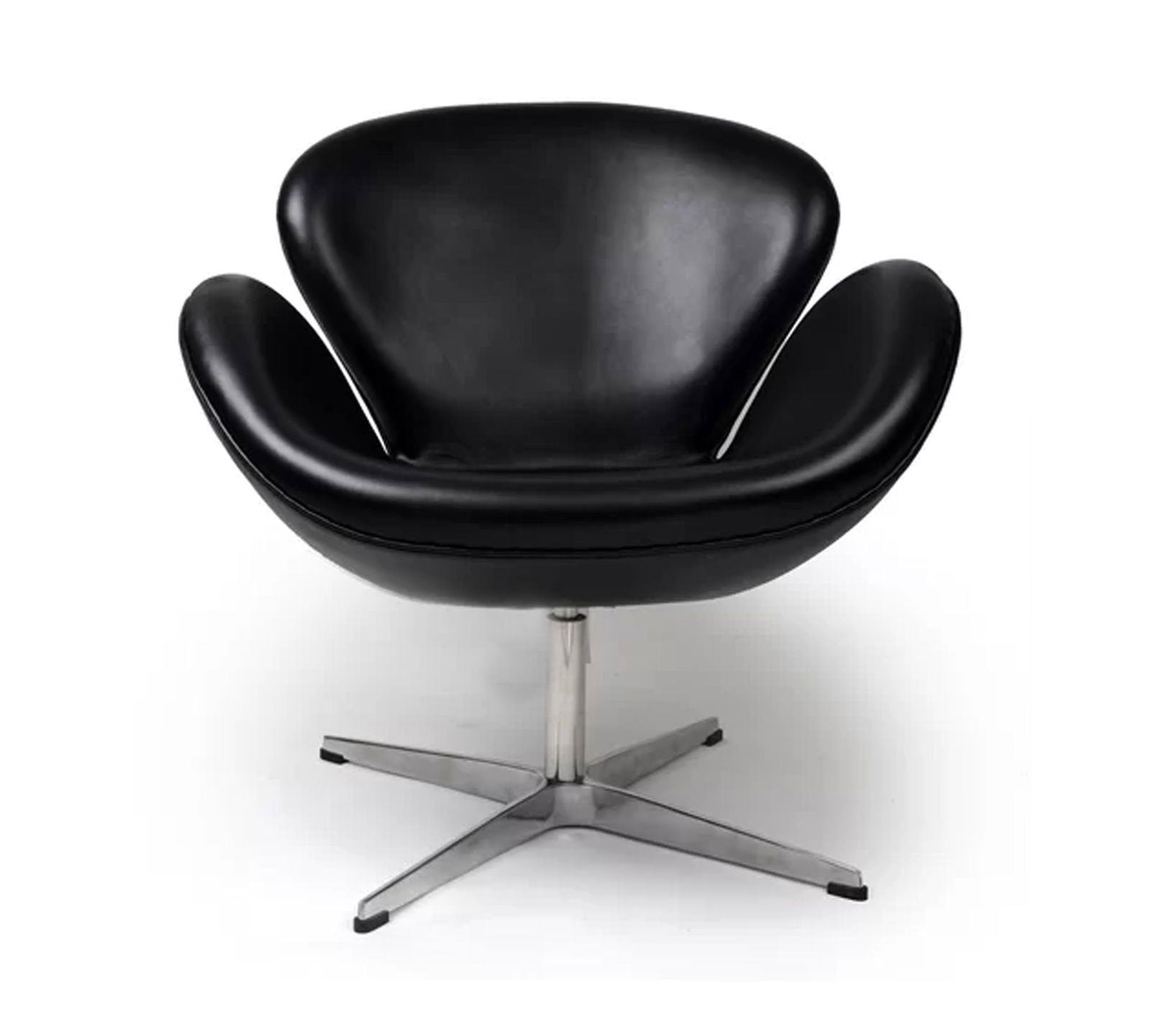 Swivel Lounge Chair in Metal Base -
