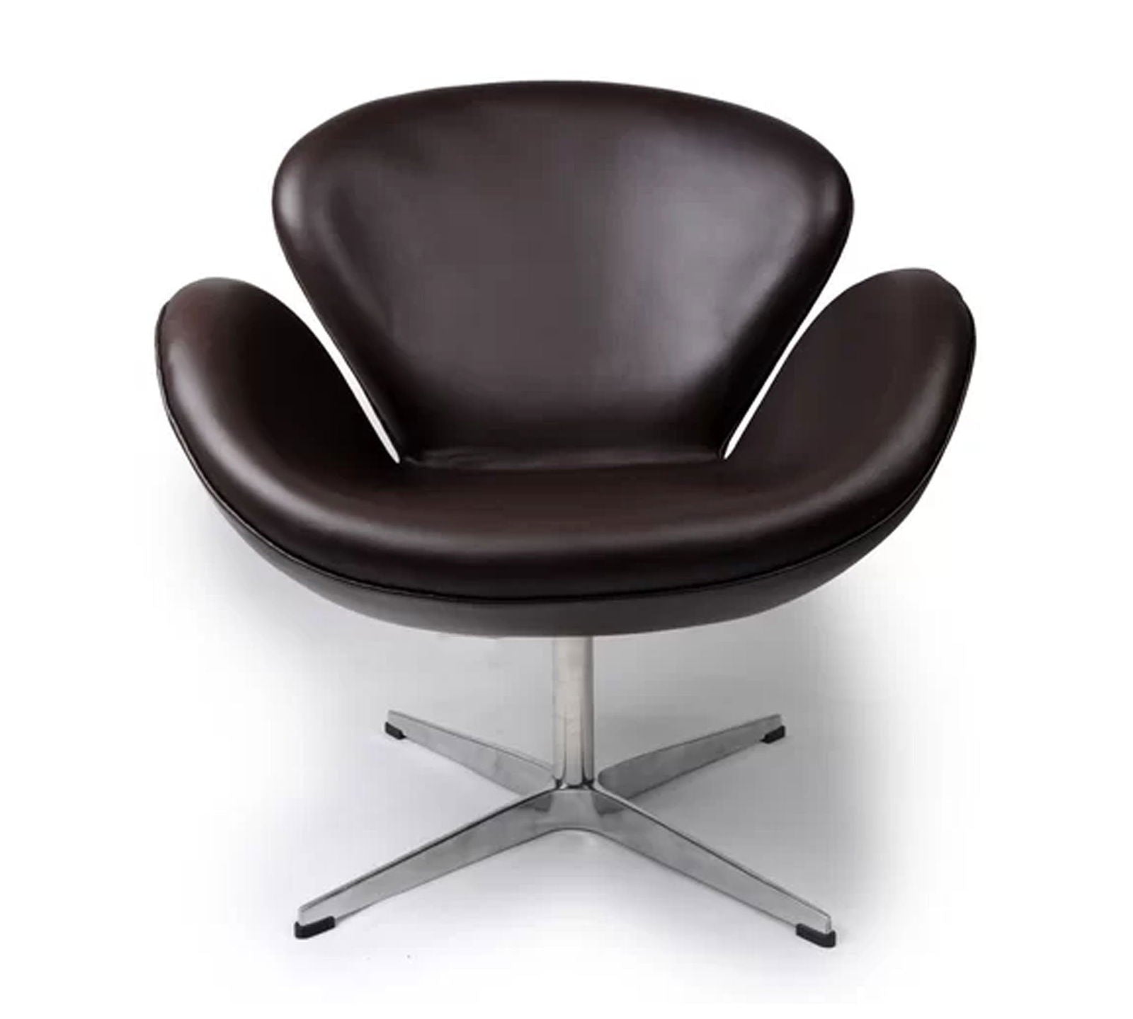 Swivel Lounge Chair in Metal Base -
