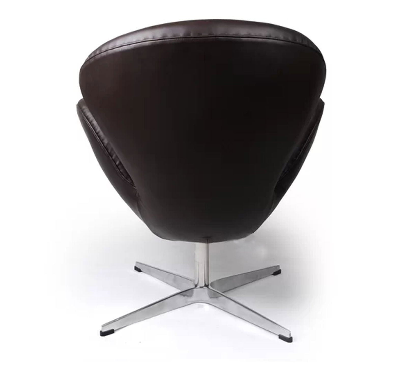Swivel Lounge Chair in Metal Base -