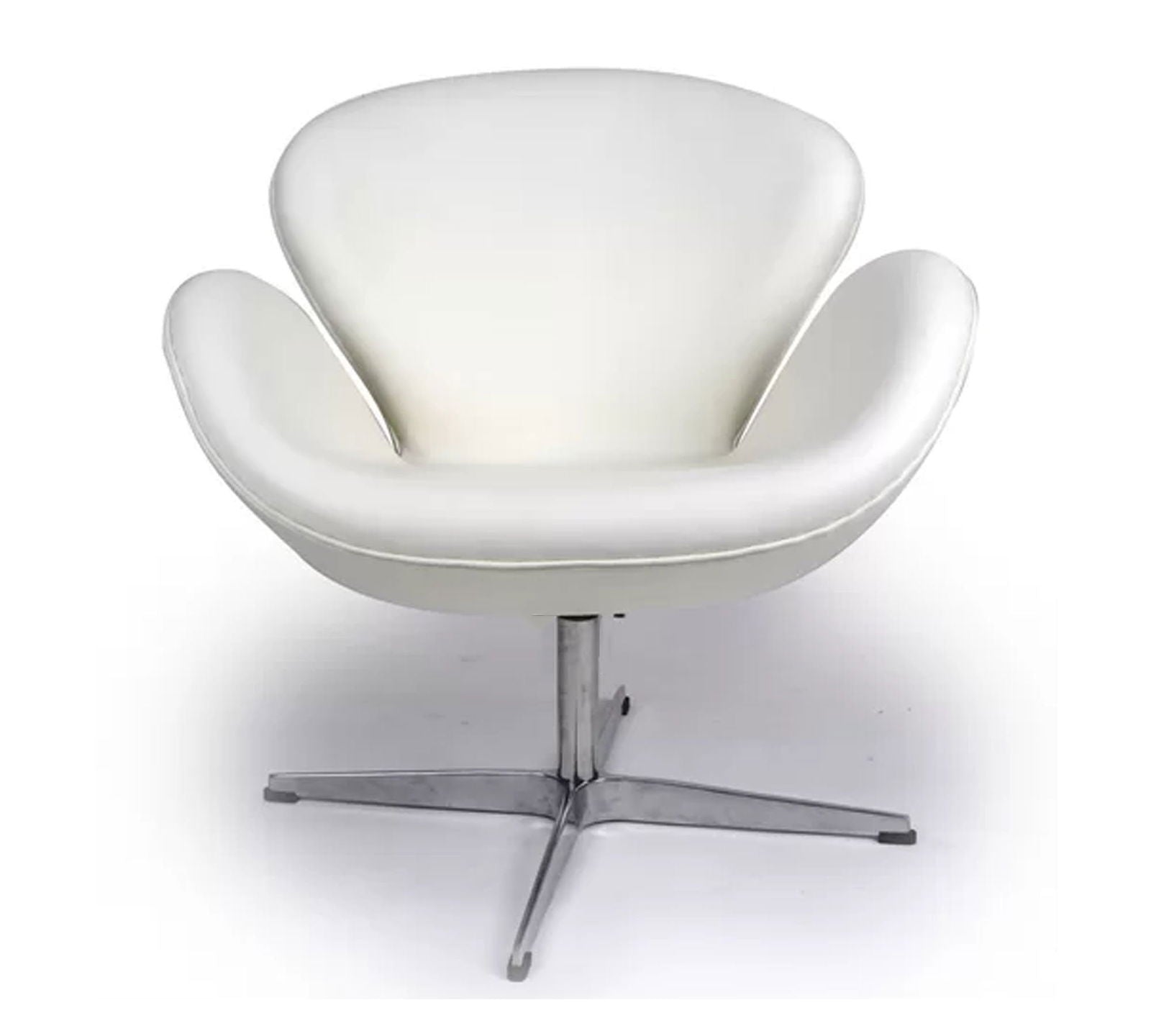 Swivel Lounge Chair in Metal Base -