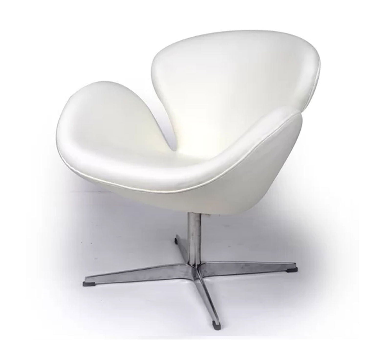Swivel Lounge Chair in Metal Base -