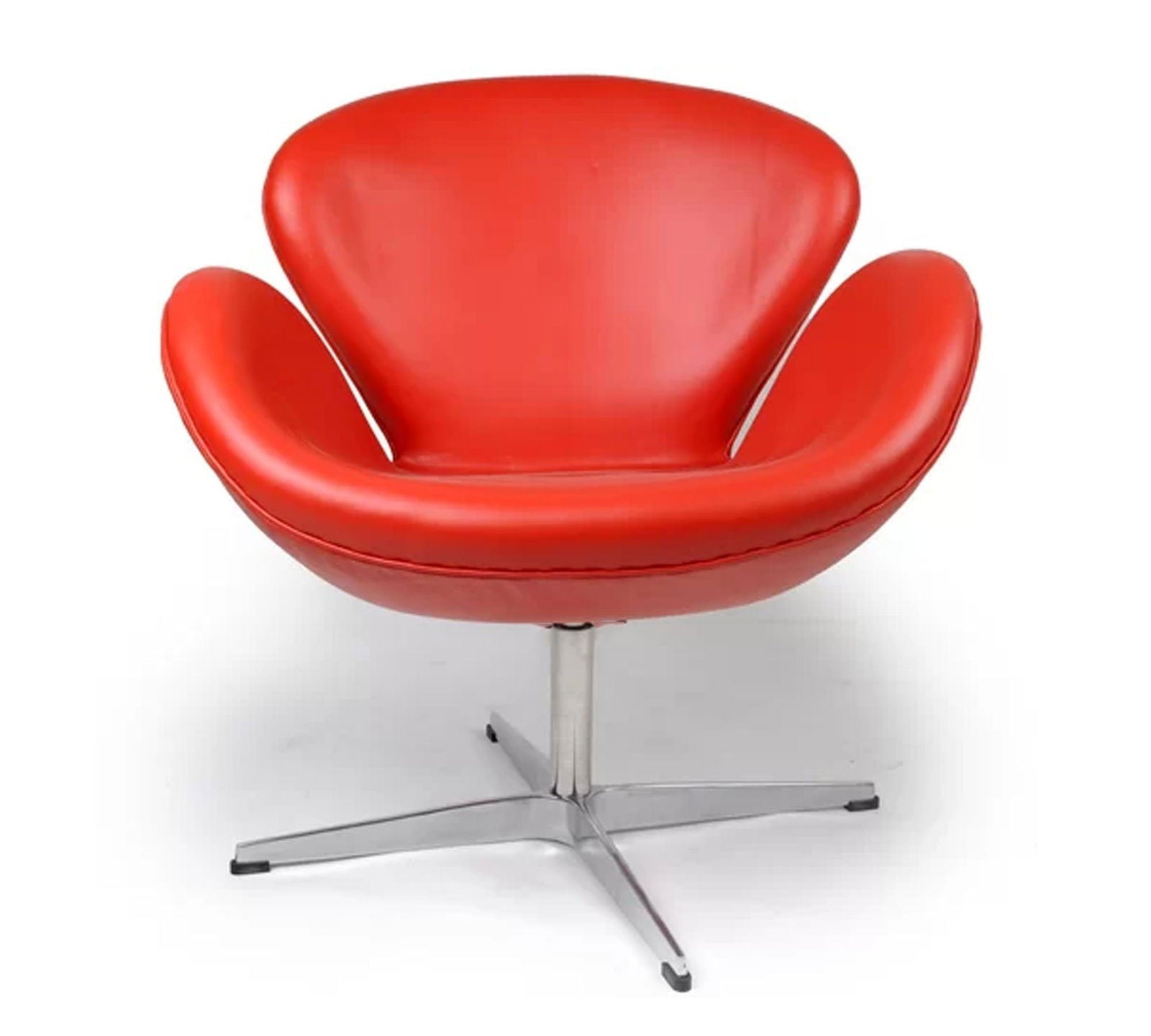 Swivel Lounge Chair in Metal Base -