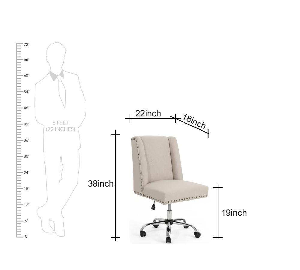 Swivel Lounge Chair with Chrome Base -