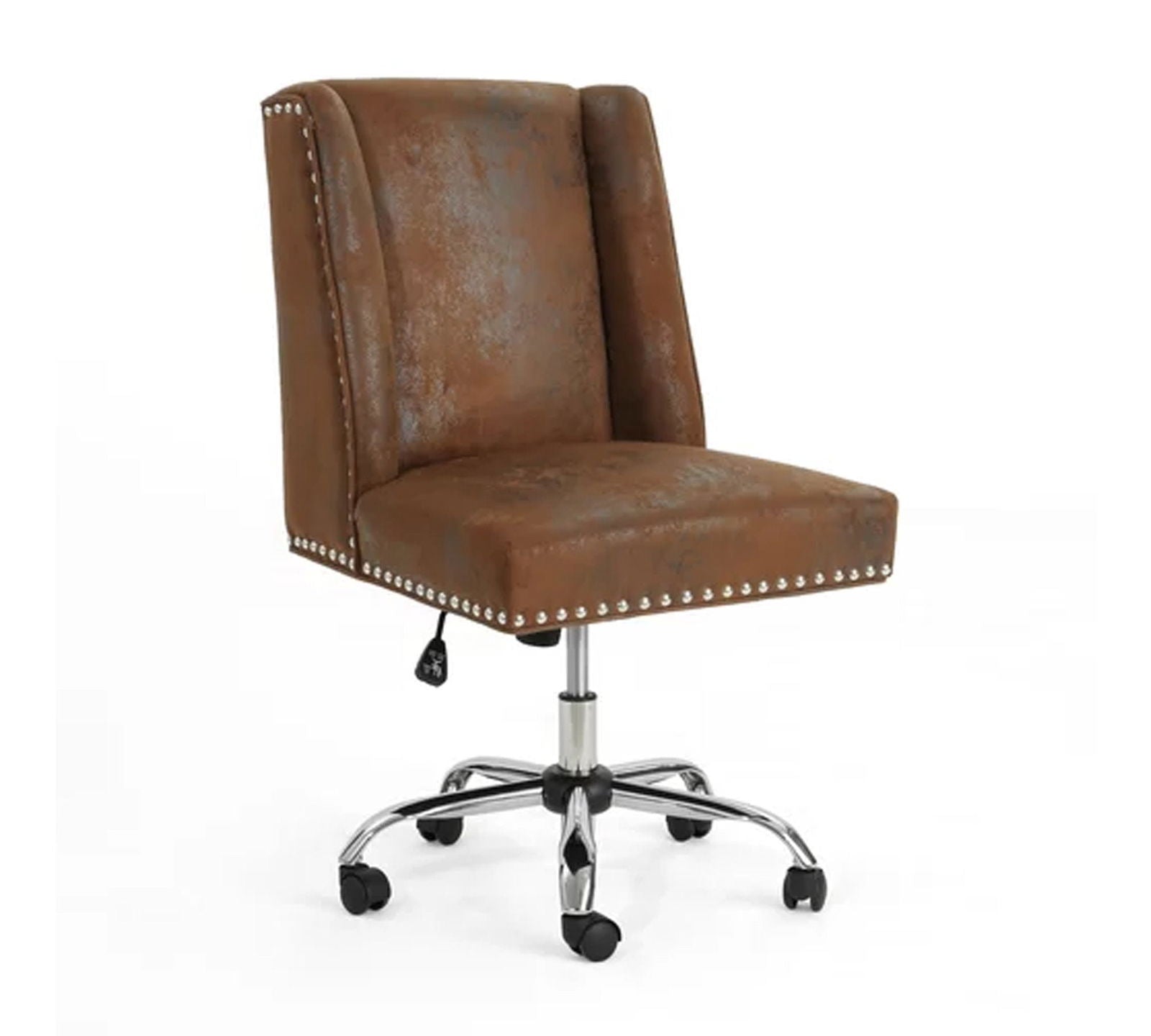 Swivel Lounge Chair with Chrome Base -