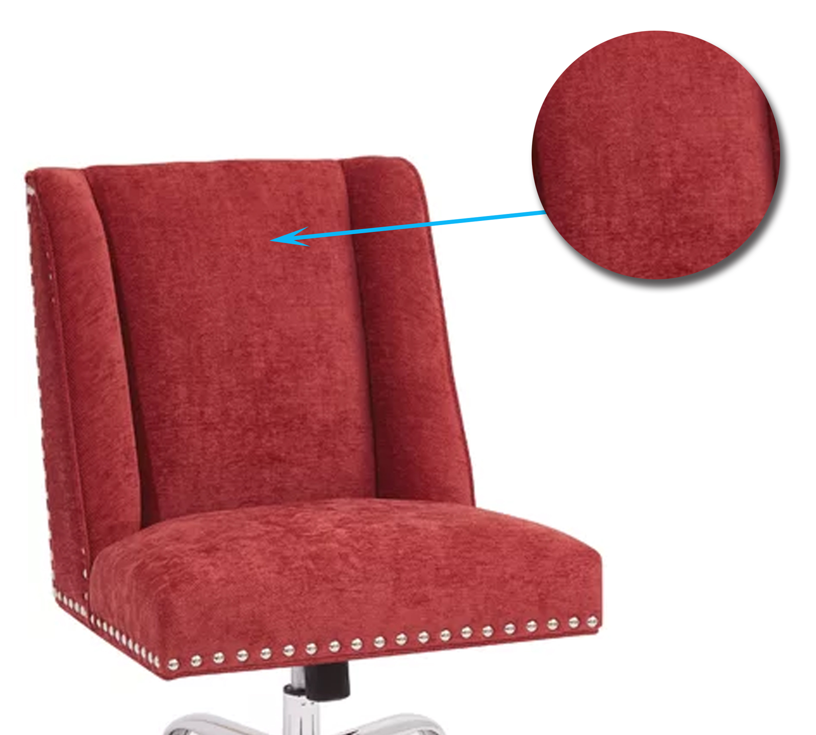 Swivel Lounge Chair with Chrome Base -