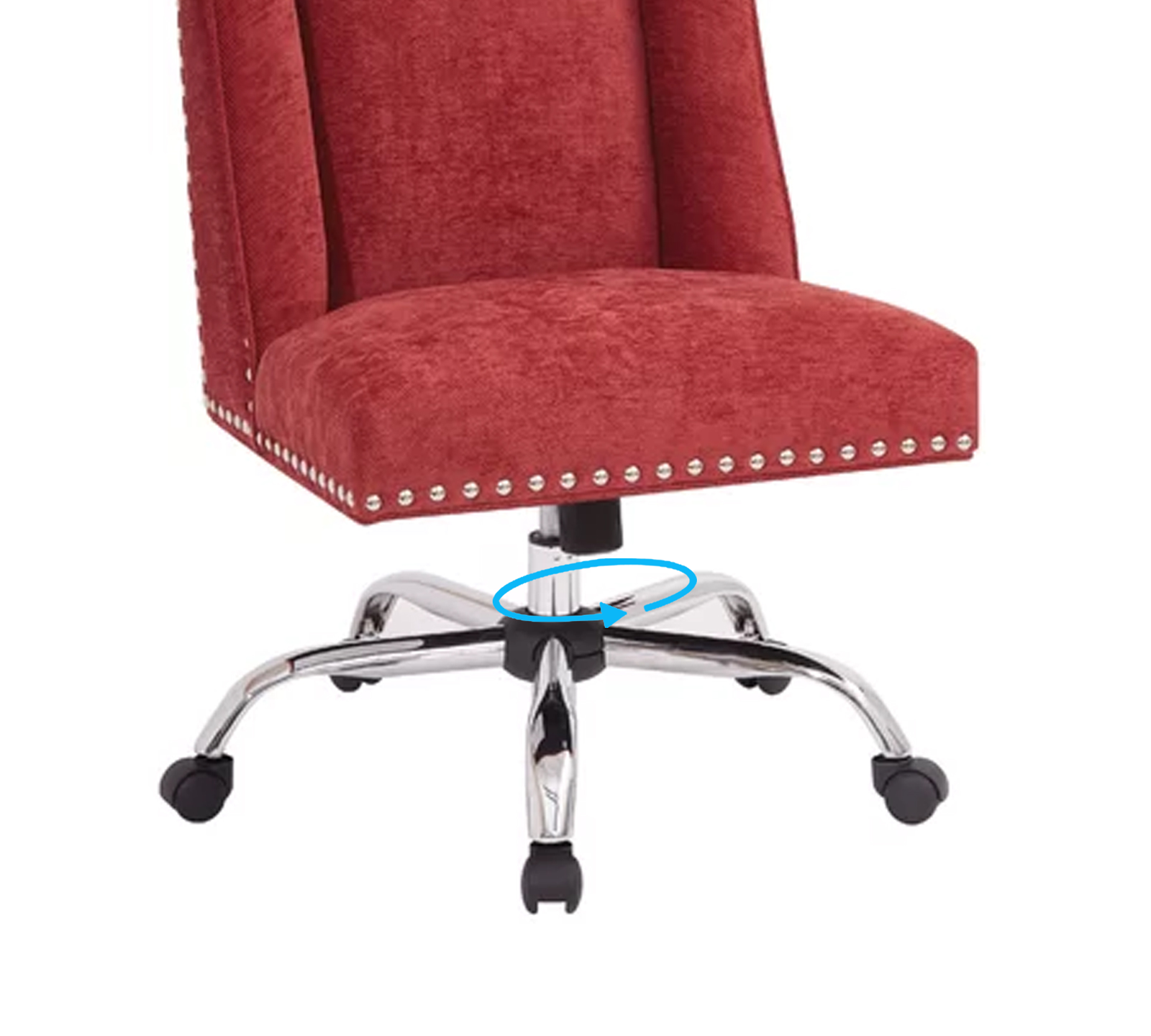 Swivel Lounge Chair with Chrome Base -