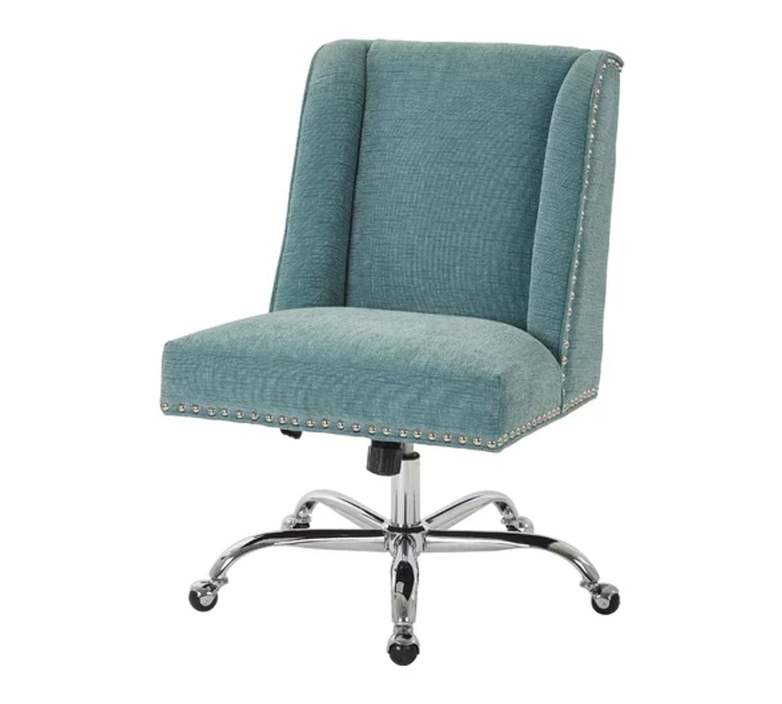 Swivel Lounge Chair with Chrome Base -