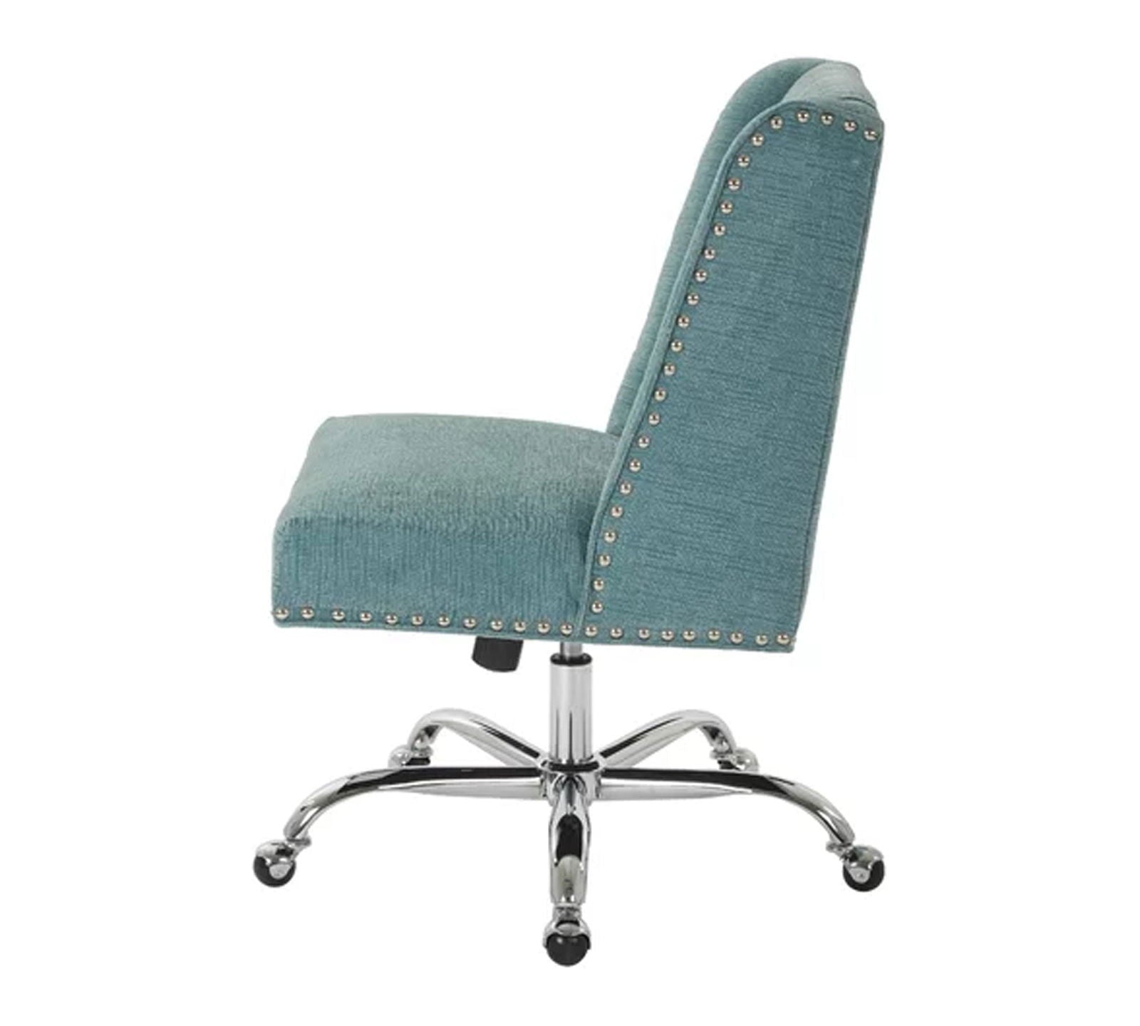 Swivel Lounge Chair with Chrome Base -
