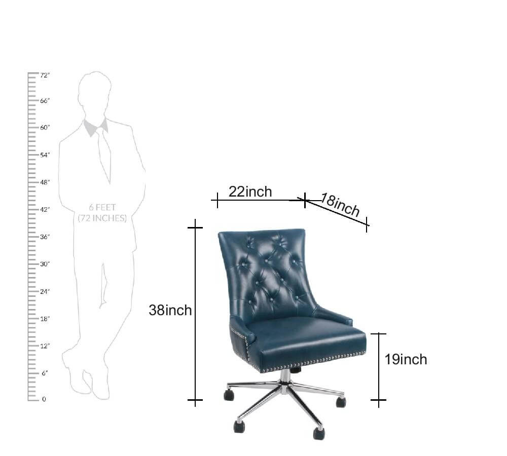 Swivel Lounge Chair with Height Adjustable Chrome Base -