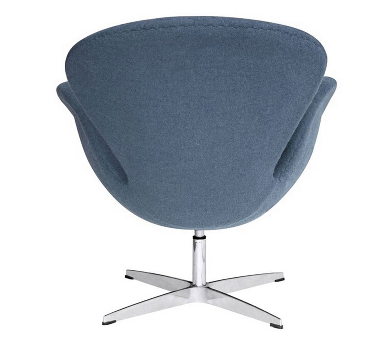 Swivel Tulip Chair With Metal Chrome Base -