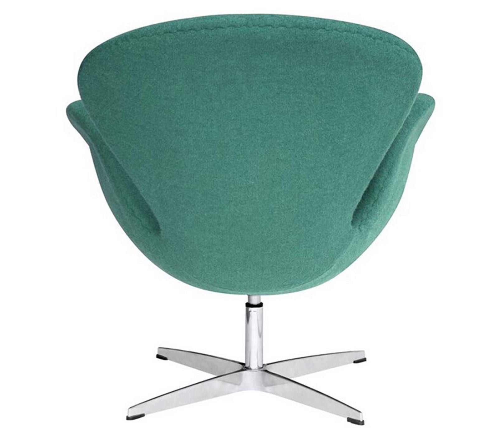 Swivel Tulip Chair With Metal Chrome Base -