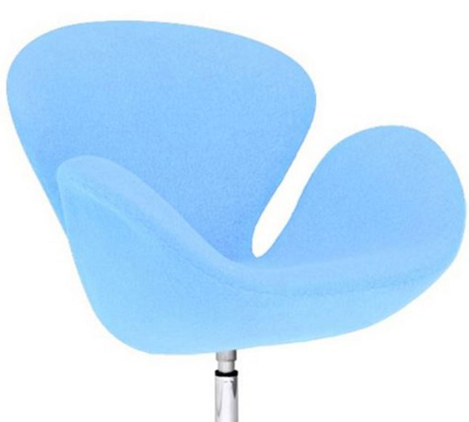 Swivel Tulip Chair With Metal Chrome Base -
