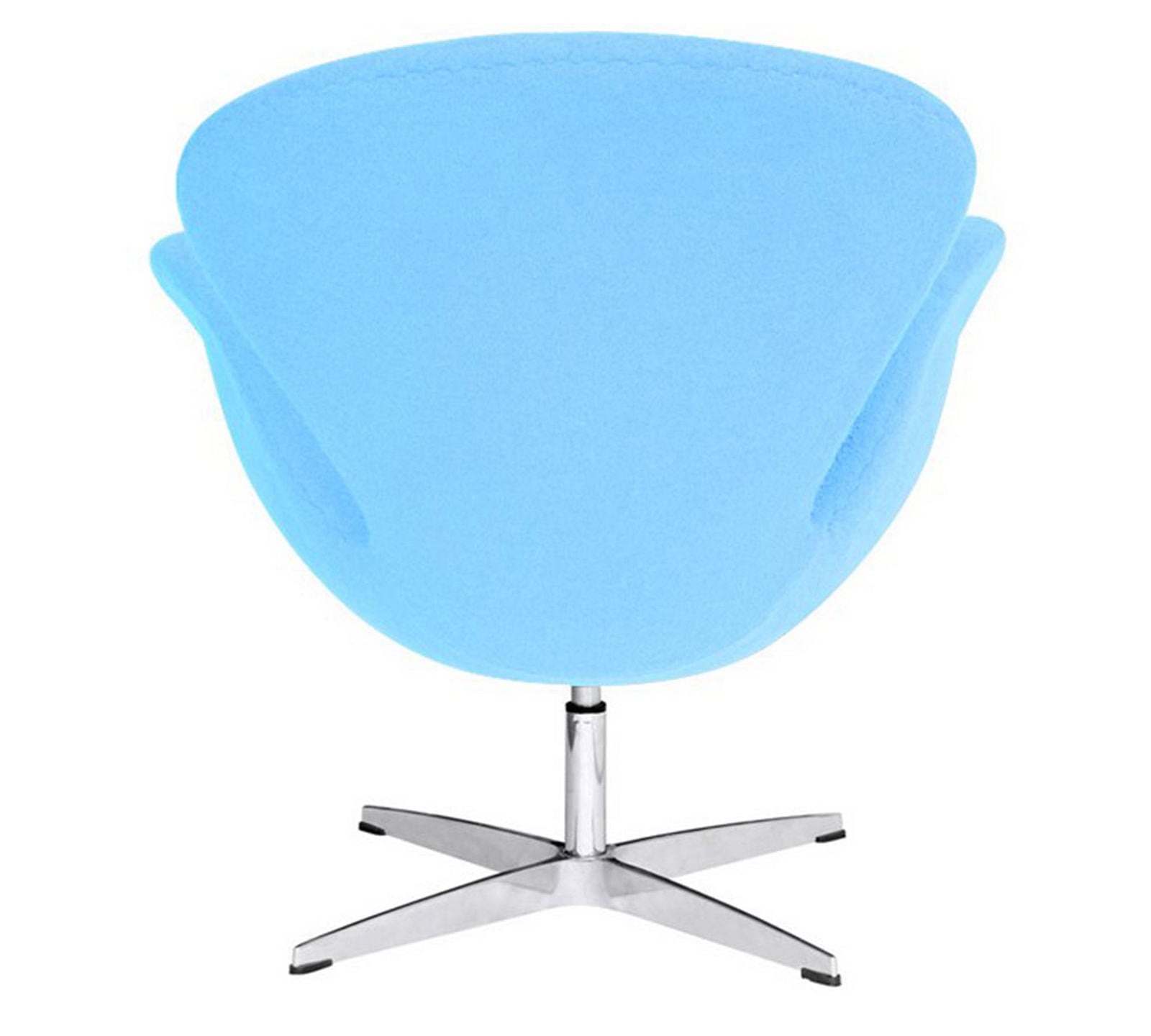 Swivel Tulip Chair With Metal Chrome Base -