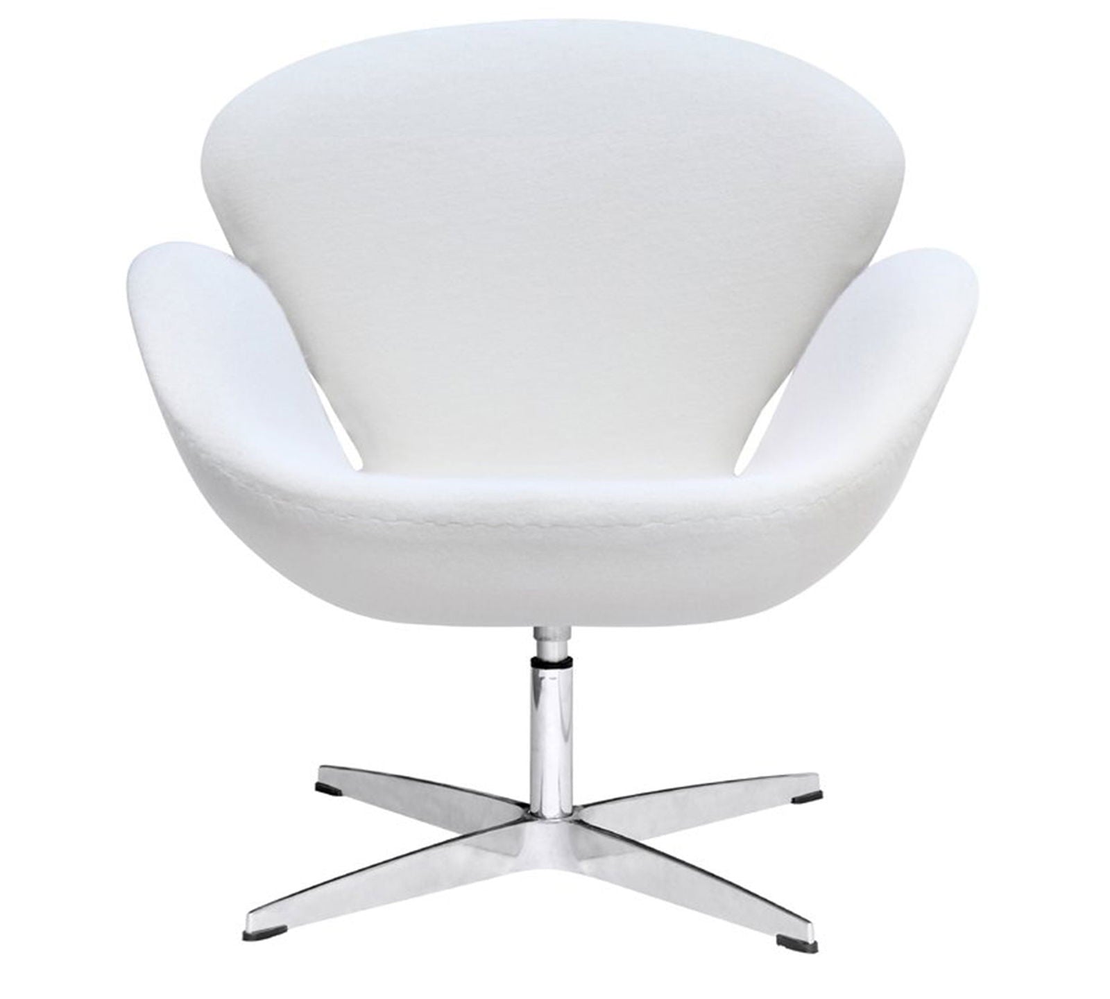 Swivel Tulip Chair With Metal Chrome Base -