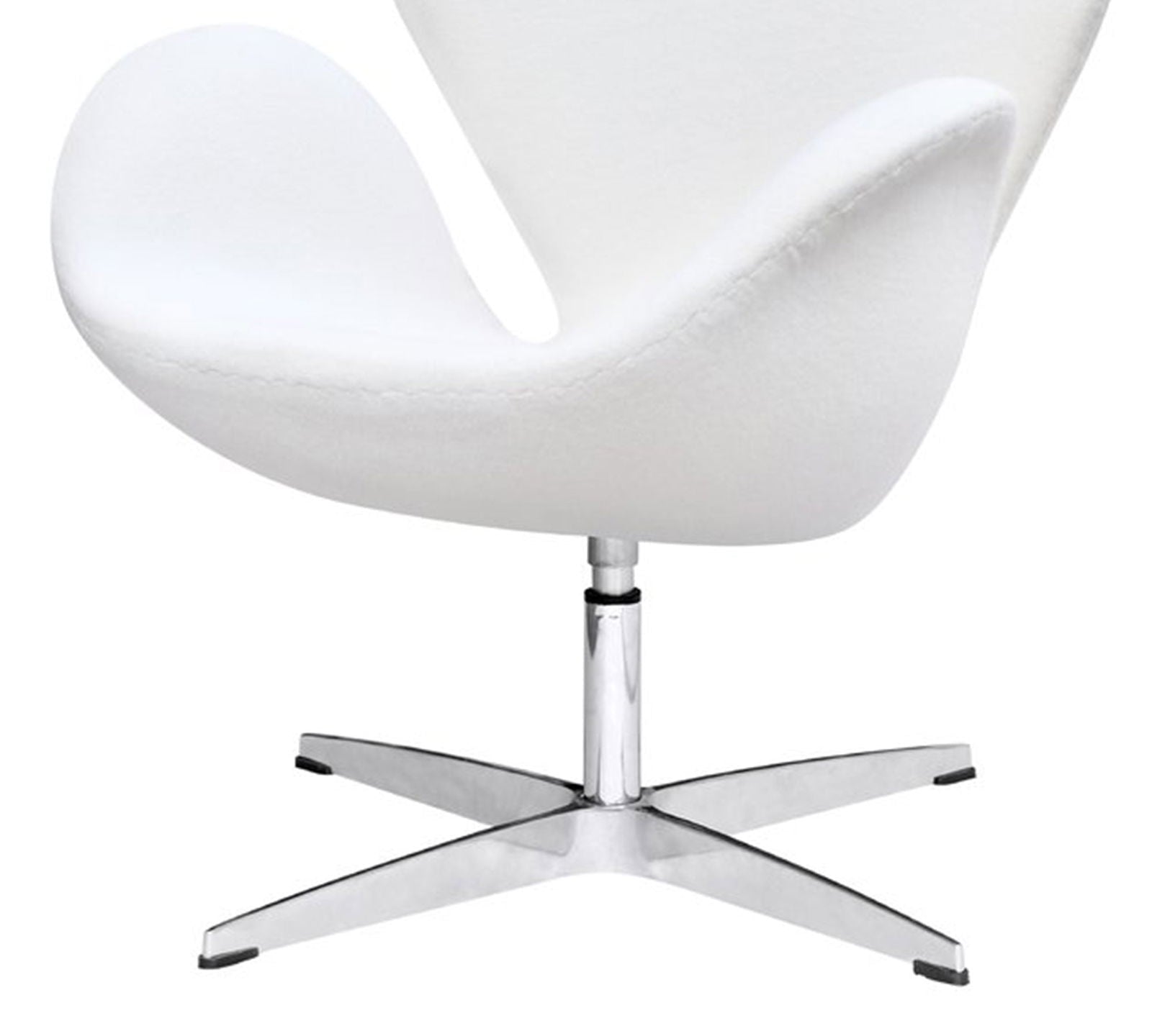 Swivel Tulip Chair With Metal Chrome Base -