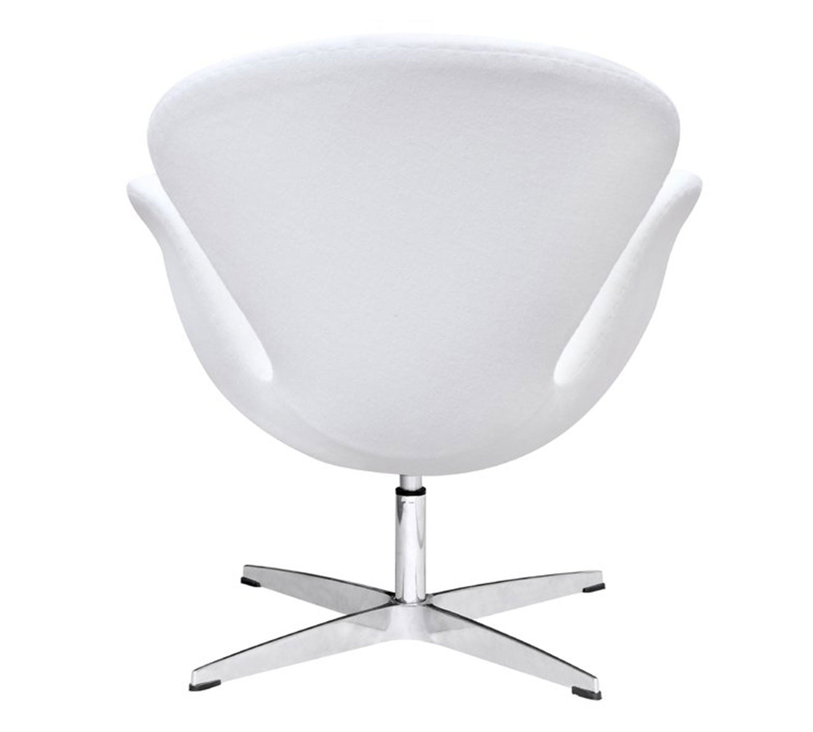 Swivel Tulip Chair With Metal Chrome Base -