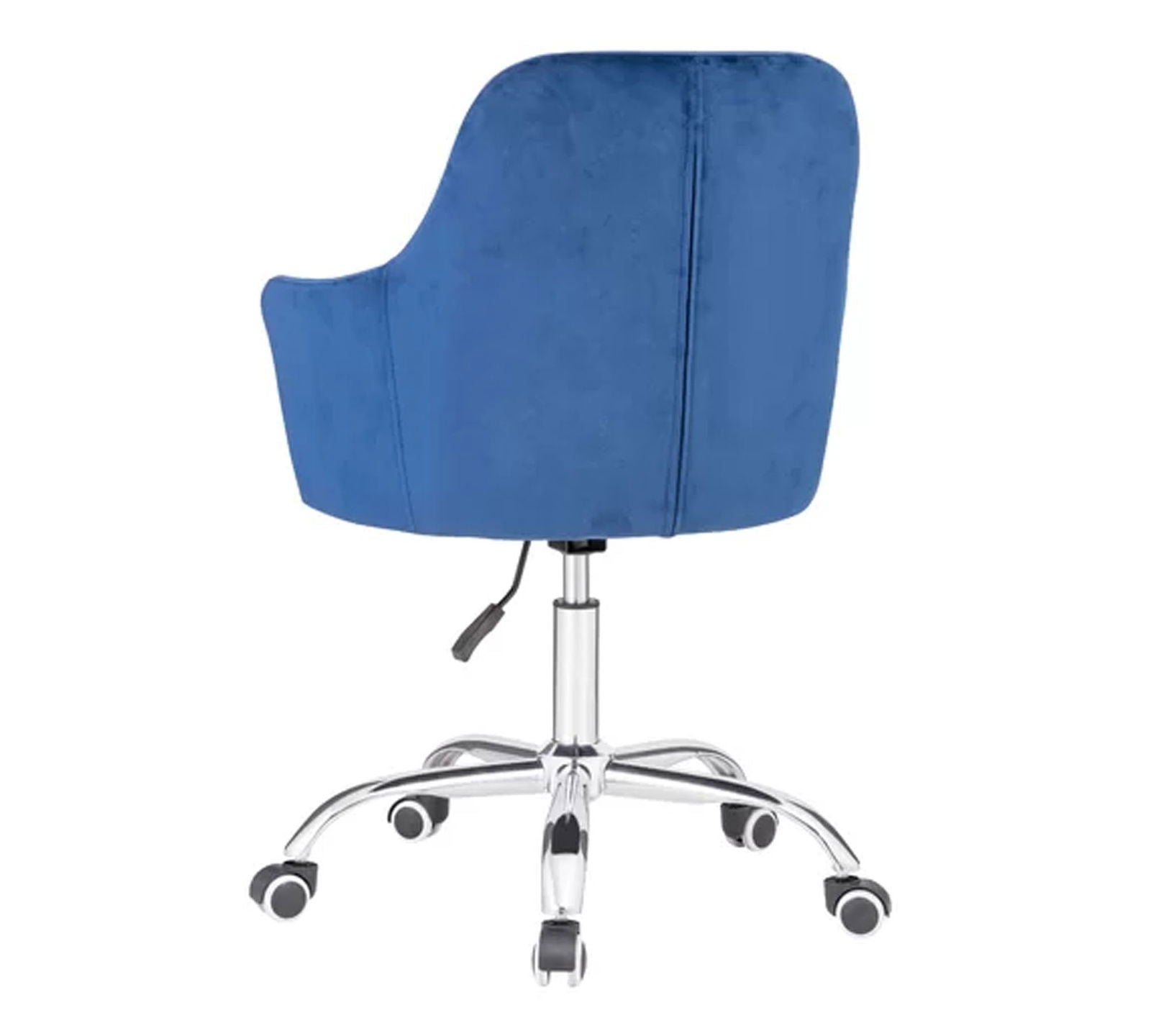 Swivel Velvet Lounge Chair with Chrome Base -